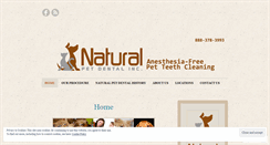 Desktop Screenshot of naturalpetdental.com